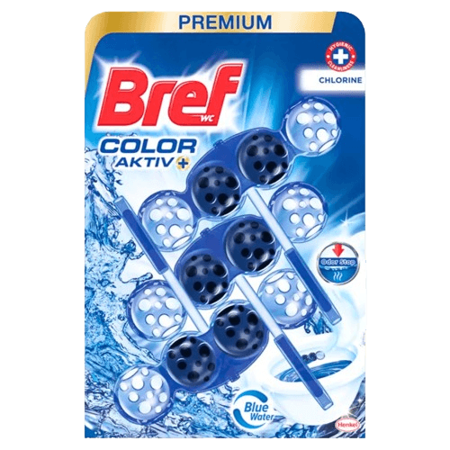 Bref Color Aktiv fertőtlenítő golyós WC illatosító Chlorine 3x50g
