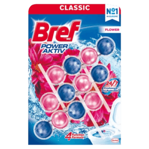 Bref Power Aktiv golyós WC illatosító Virág 3x50g