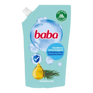 Baba antibakteriális folyékony krémszappan utántöltő Eukaliptusz 500ml