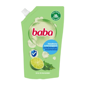 Baba antibakteriális folyékony krémszappan utántöltő Lime és Koriander 500ml