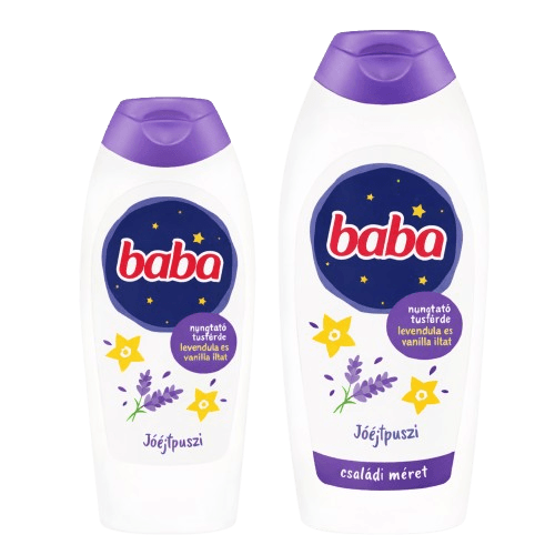 Baba Nyugtató tusfürdő Levendula és Vanília illattal