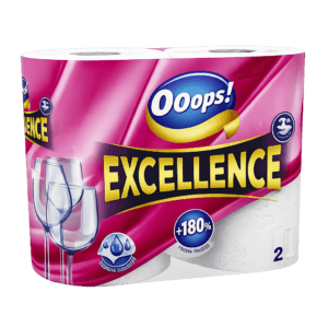 Ooops! Excellence háztartási papírtörlő - 3 rétegű, 2 tekercs