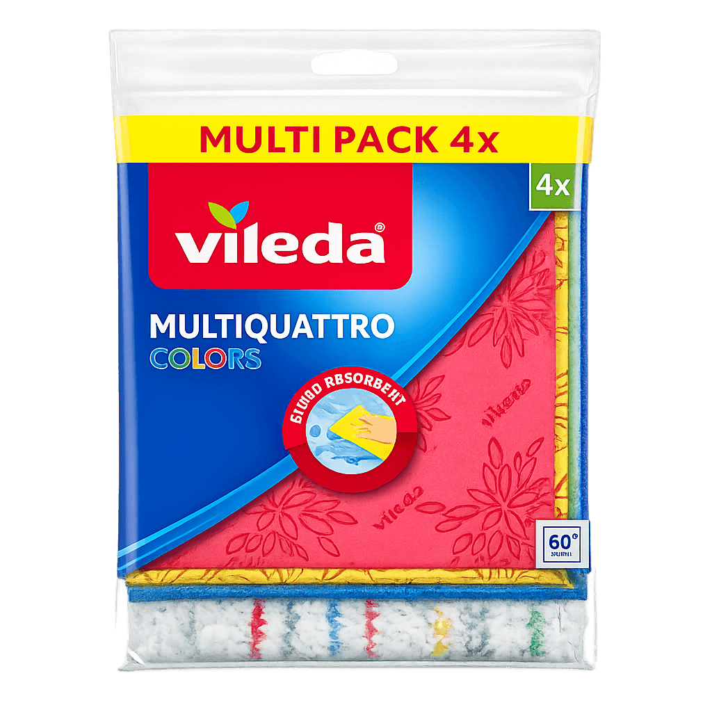 Vileda Multi Quattro törlőkendő 3+1db