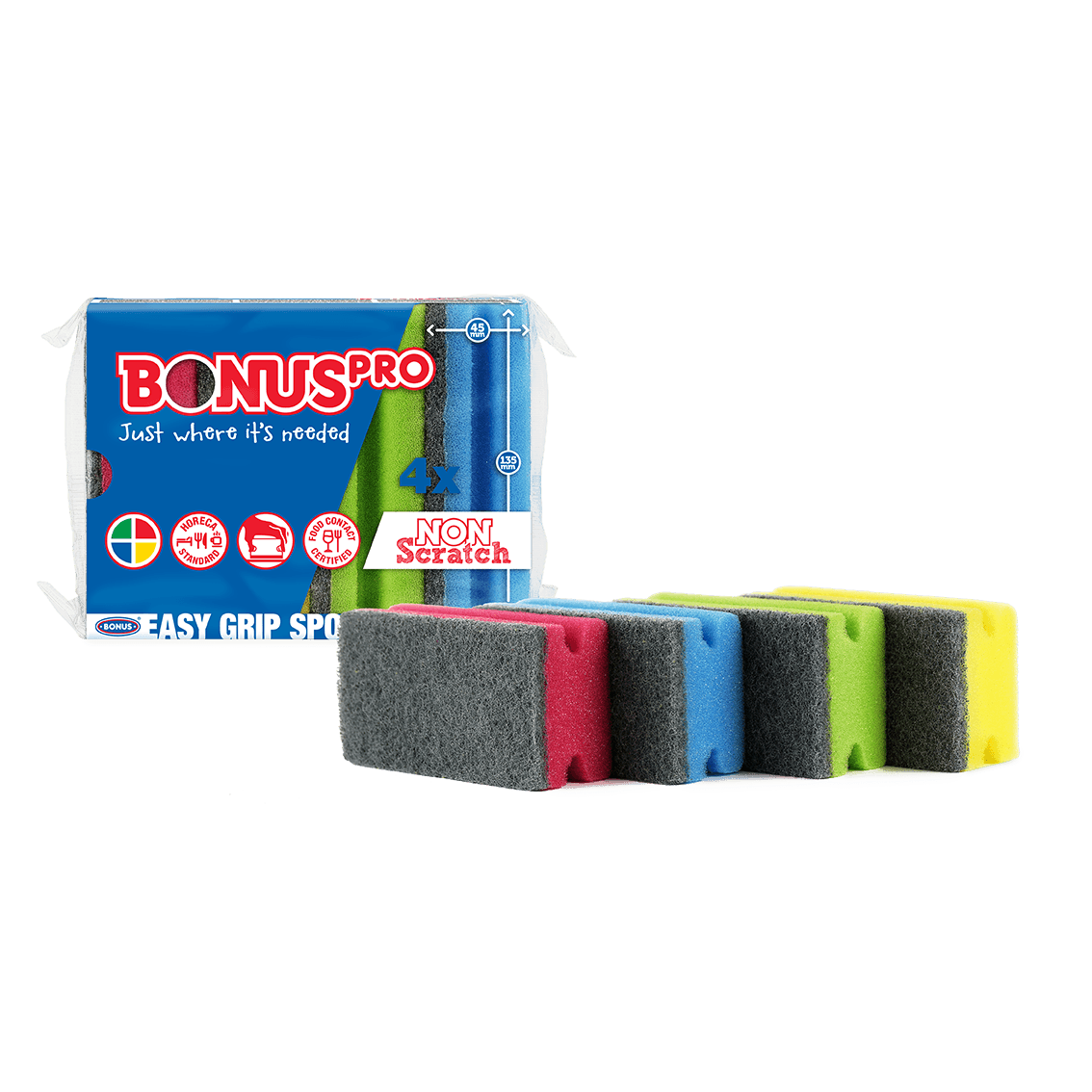 BonusPRO HoReCa Formázott mosogatószivacs 4db