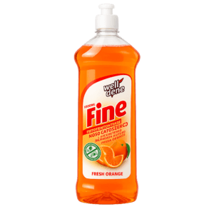 Well Done Fine fertőtlenítő hatású kézi mosogatószer Fresh Orange 1000ml