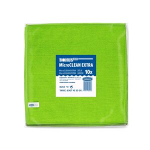 BonusPRO MicroCLEAN Extra mikroszálas törlőkendő 40x40cm Zöld 10db