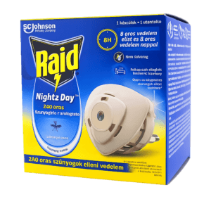 Raid Night & Day 240 órás szúnyogirtó párologtató készülék + 1db utántöltő