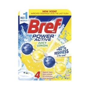 Bref Power Aktiv golyós WC illatosító Citrom 50g