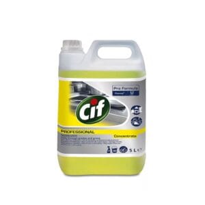 Cif Pro Formula Degreaser Concentrate Erőteljes tisztító-, zsíroldószer nagyobb konyhai felületekhez 5L