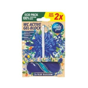 Ambi Pur aktív WC illatosító gél blokk Blue Blossom 2x45g