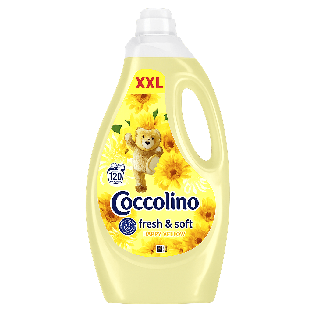 Coccolino öblítő Happy Yellow - 120 mosás 3L