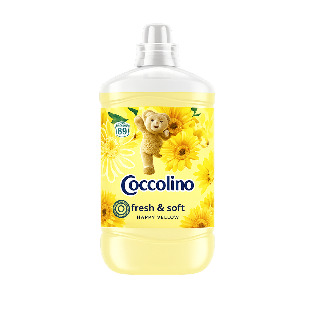 Coccolino öblitő koncentrátum Happy Yellow - 68 mosás 1700ml