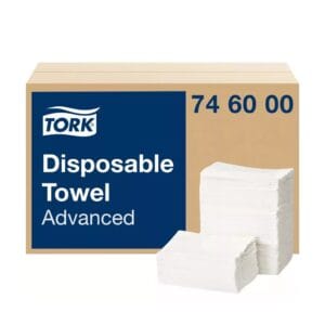 Tork Advanced eldobható papírtörölköző - 5 rétegű, hófehér, 30x70cm, 250 lap