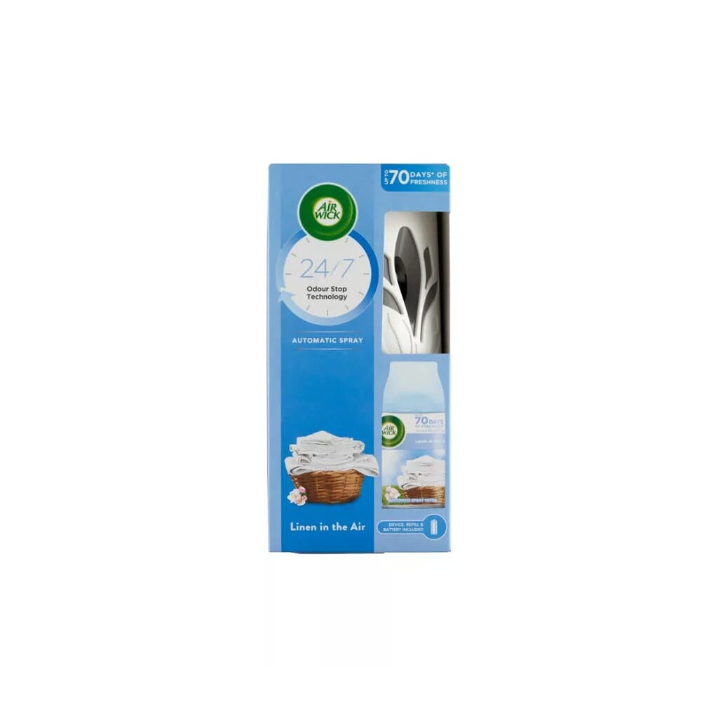 Air Wick Freshmatic készülék + 1db utántöltő Friss Ágynemű