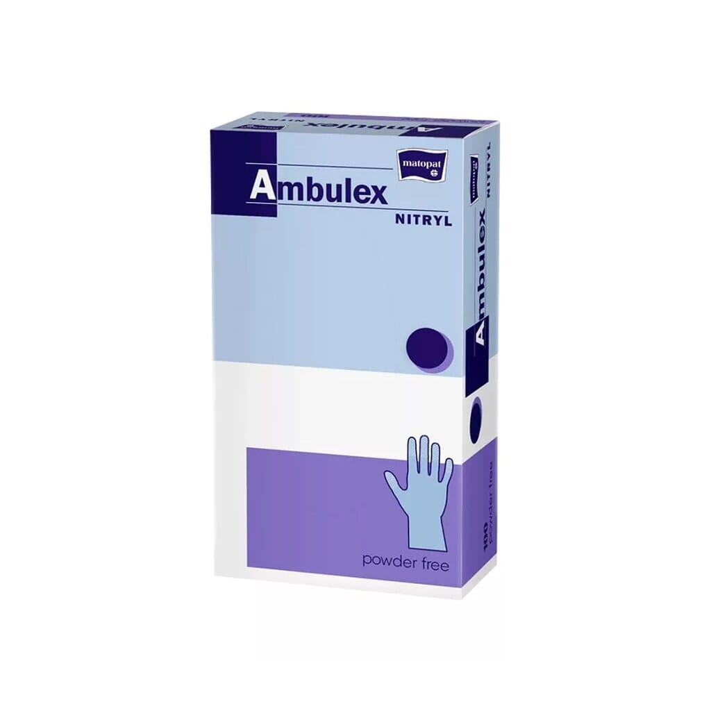 Ambulex eldobható nitril lila gumikesztyű – L, Lila L-MA-144-L000-021