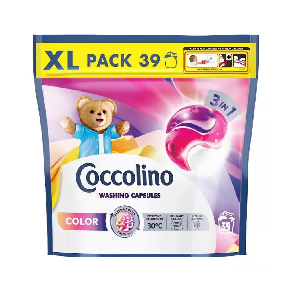 Coccolino Care mosókapszula Color, színes ruhákhoz 39db COCCMKSZ40