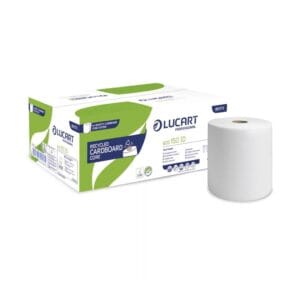 Lucart Eco 150 ID tekercses kéztörlő – 2 rétegű, fehér, 150m (Karton – 6 tek) 861173