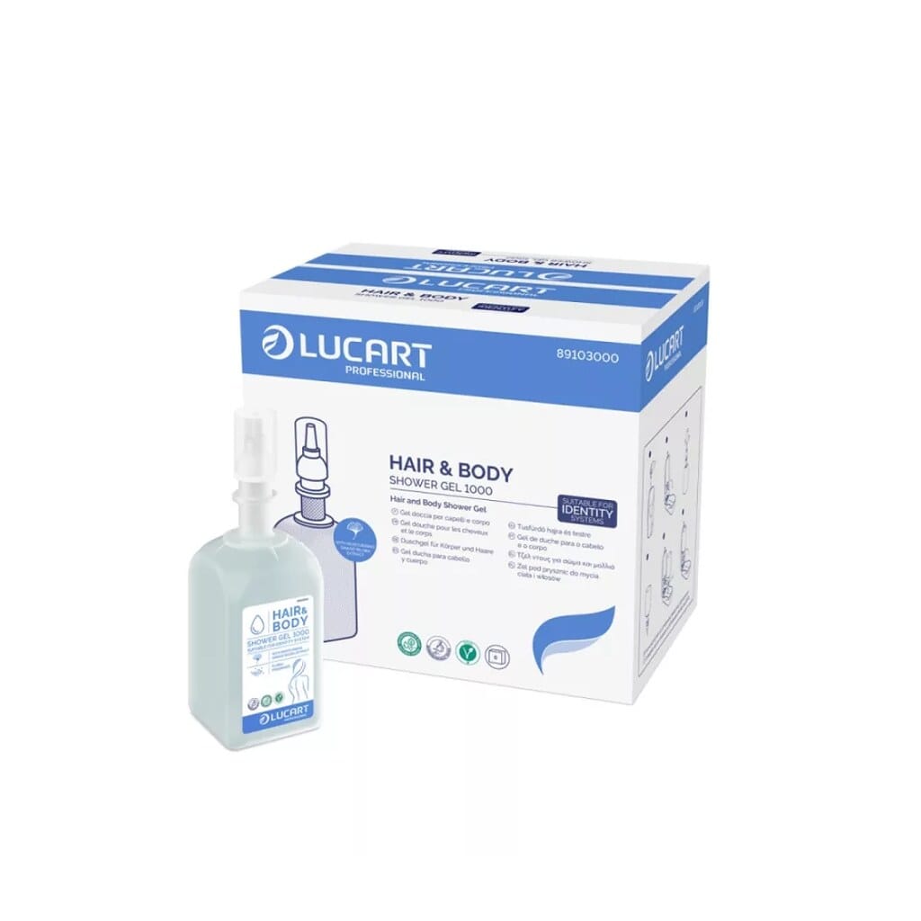 Lucart Hair&Body tusfürdő és sampon virág illat, gingko bilboával – 1000 ml 89103000