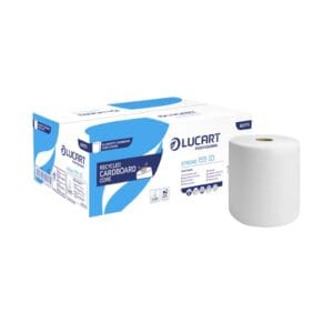 Lucart Strong 155 ID tekercses kéztörlő – 2 rétegű, hófehér, 155m (Karton – 6 tek) 861175