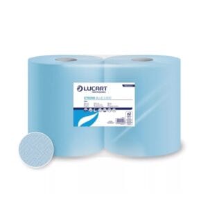 Lucart Strong Blue 3.500 ipari törlőpapír 26cm átm. – 3 rétegű, kék, 150m (Karton – 2 tek) 851323J