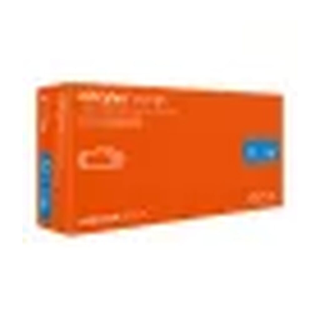 Mercator Nitrylex Orange púdermentes nitril vizsgálókesztyű narancssárga 100db M-RD30239003