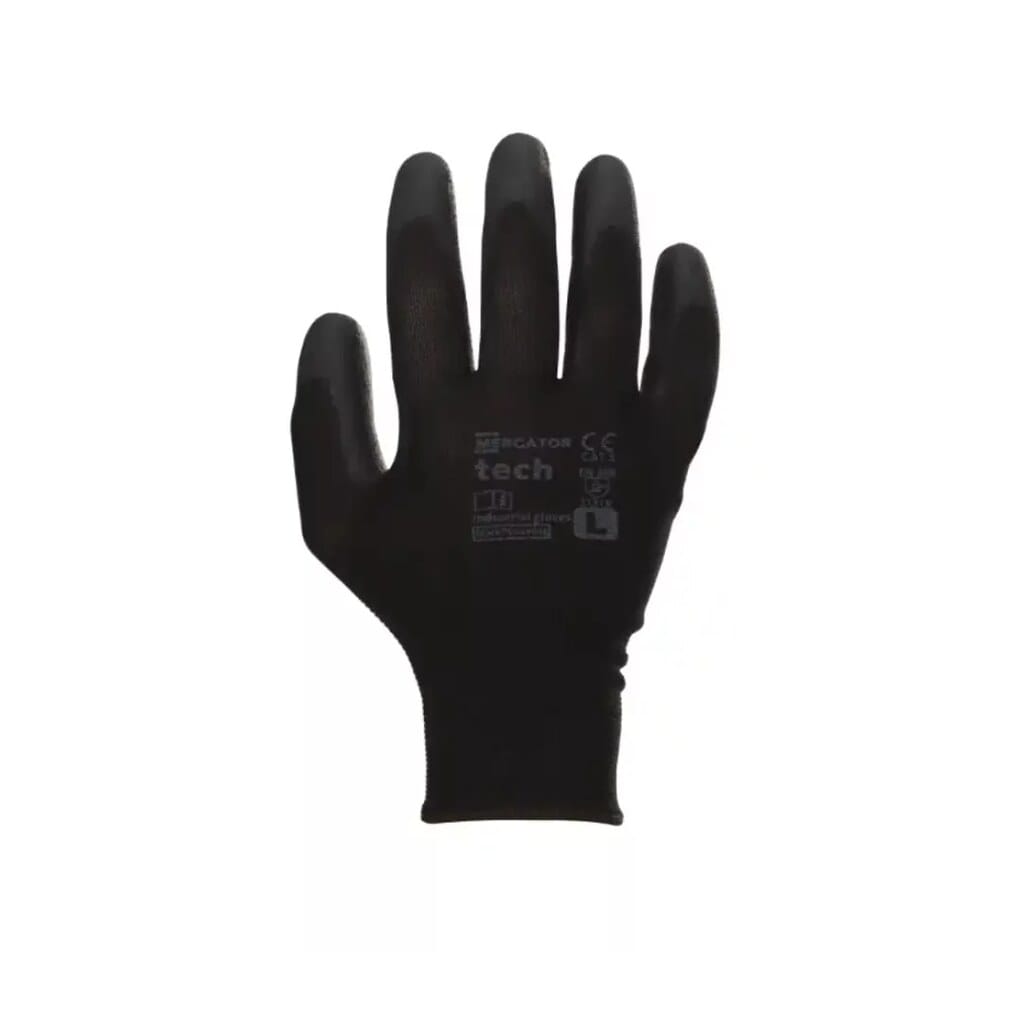 Mercator Tech Black&Black PU mártott kesztyű – XXL XXL-RP00200006_4885