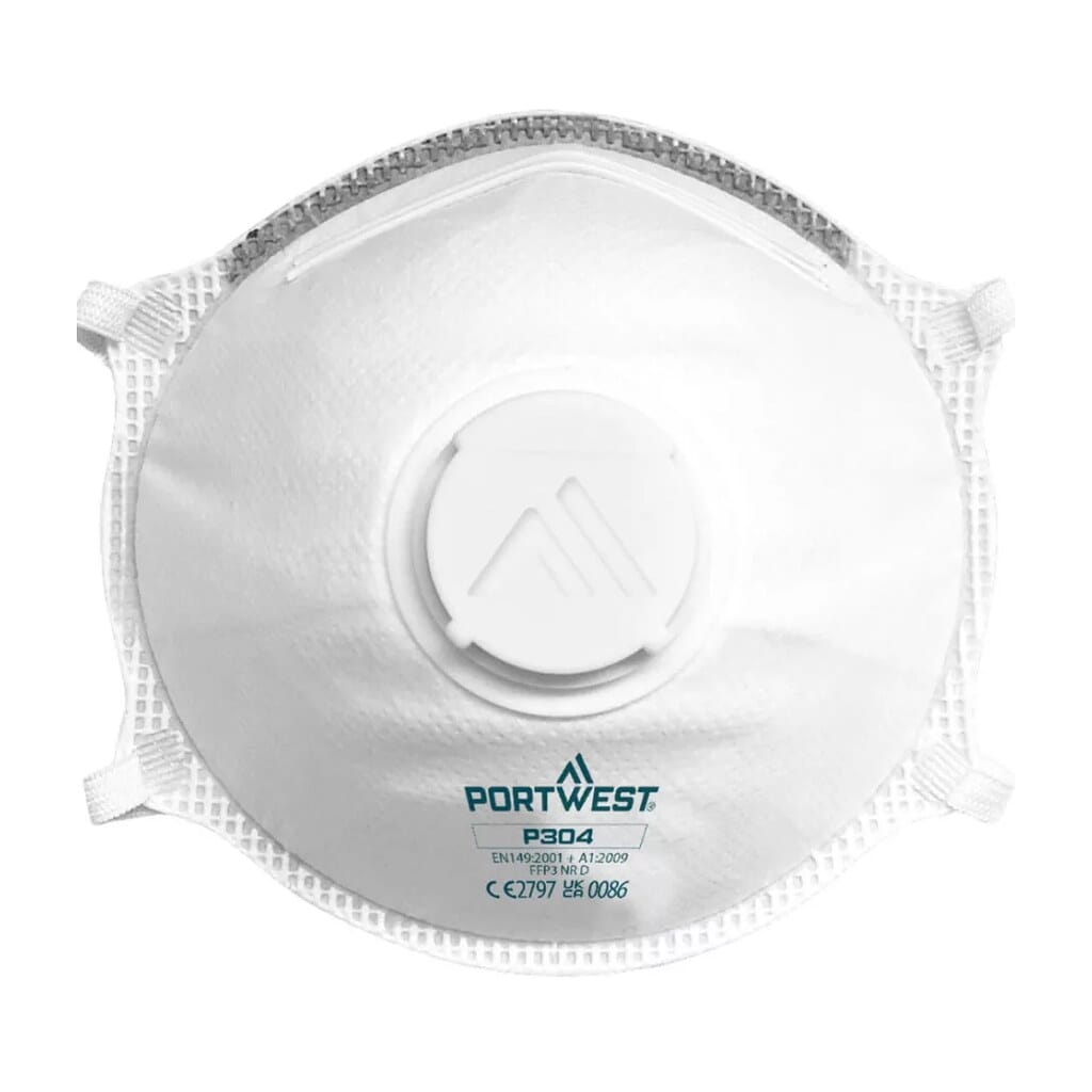 Portwest P304 FFP3 Light Cup Respirator légzésvédő 10db P304WHR