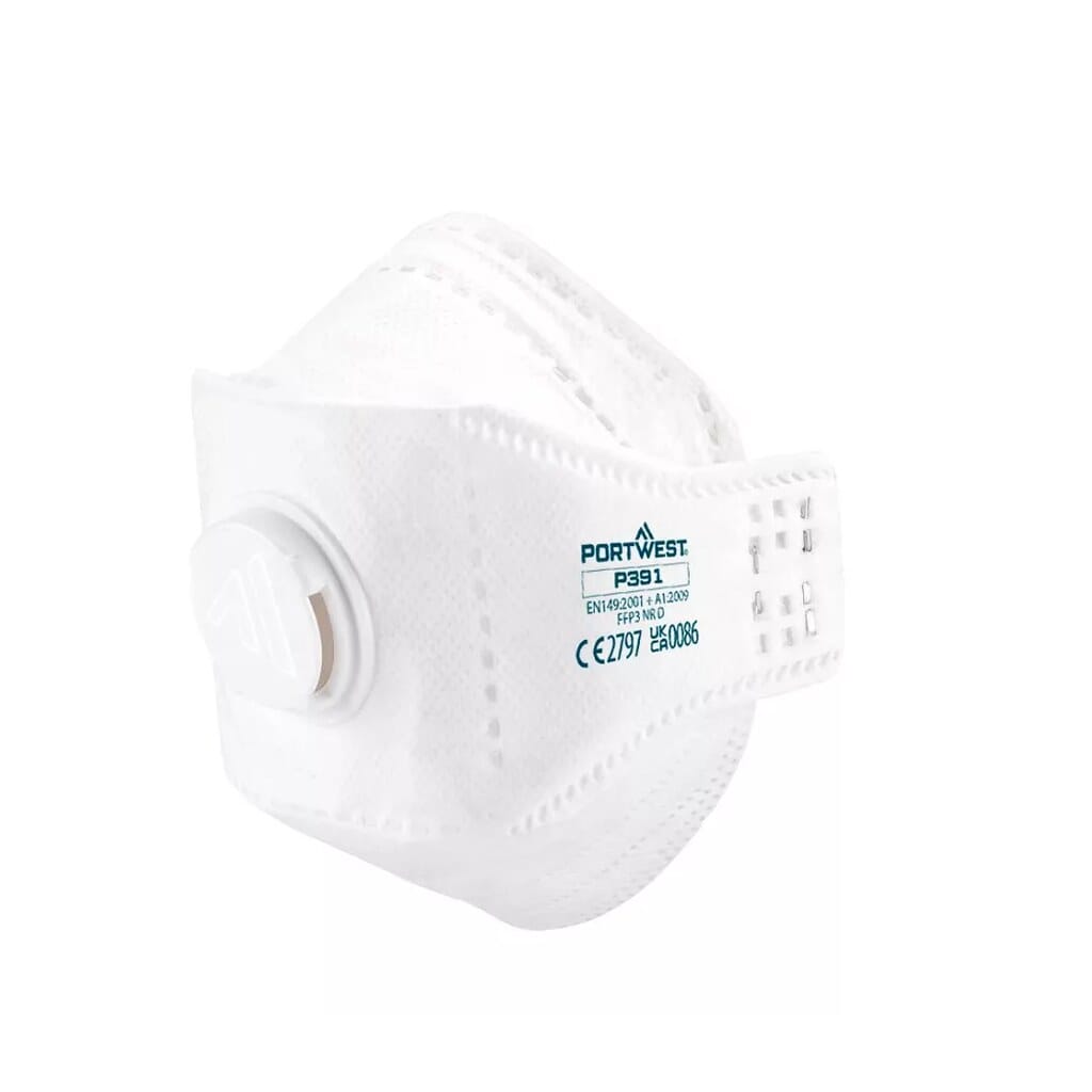 Portwest P391 EAGLE FFP3 szelepes Dolomite összehajtható maszk 10db P391WHR