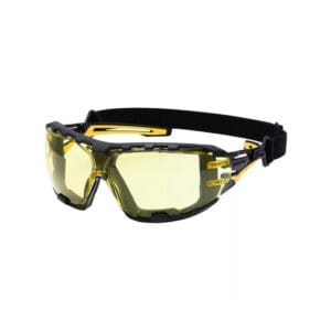Portwest PR02 Anthracite Wraparound Plus védőszemüveg sárga PR02AMR