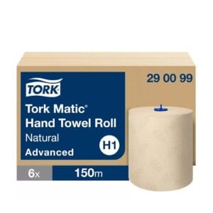 Tork Matic® tekercses kéztörlő – 2 rétegű, havanna, 150m (Karton – 6 tek) 290099