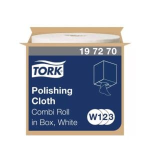 Tork polírozó kendő 25cm átm. – 1 rétegű, hófehér, 171m 197270