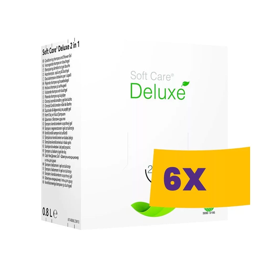 Soft Care Deluxe 2in1 Környezetbarát, kondicionáló sampon, balzsam és tusfürdő – 800 ml 101108658