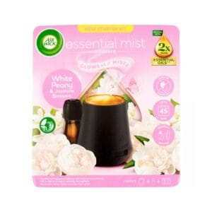 Air Wick Aroma Mist Diffúzor készülék utántöltővel Fehér Bazsarózsa & Jázminvirág 20ml AWADKUFBJ