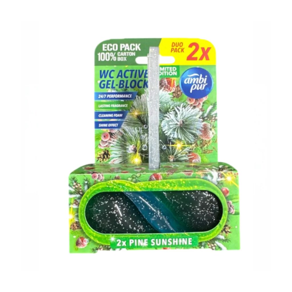 Ambi Pur aktív WC illatosító gél blokk Pine Sunshine 2x45g C71397
