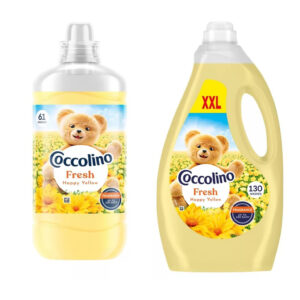 Coccolino Fresh öblítő Happy Yellow – 61 mosás 1403 ml és 2,99 l