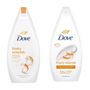 Dove Krémtusfürdő Fruity Nourish 720 ml és 450 ml