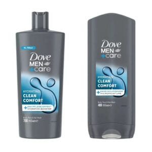 Dove Men+Care tusfürdő Clean Comfort 700 ml és 400 ml