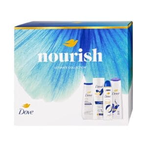 Dove Nourish Ultimate Collection ajándékcsomag tusfürdő + testápoló + deo + sampon C67258