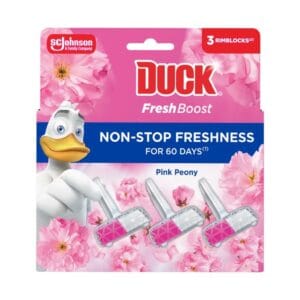Duck Fresh Boost WC-öblítő rúd Pink Peony 3x16g C71230