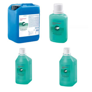 Schülke Desderman® Care kézápoló alkoholos kézfertőtlenítő és bemosakodó 5 l és 100 ml és 500 ml és 1000 ml