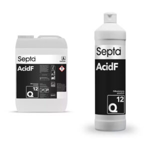 Septa AcidF Q12 Koncentrált savas folyadék vízkő- és mészkőmentesítésre 10 l és 1000 ml