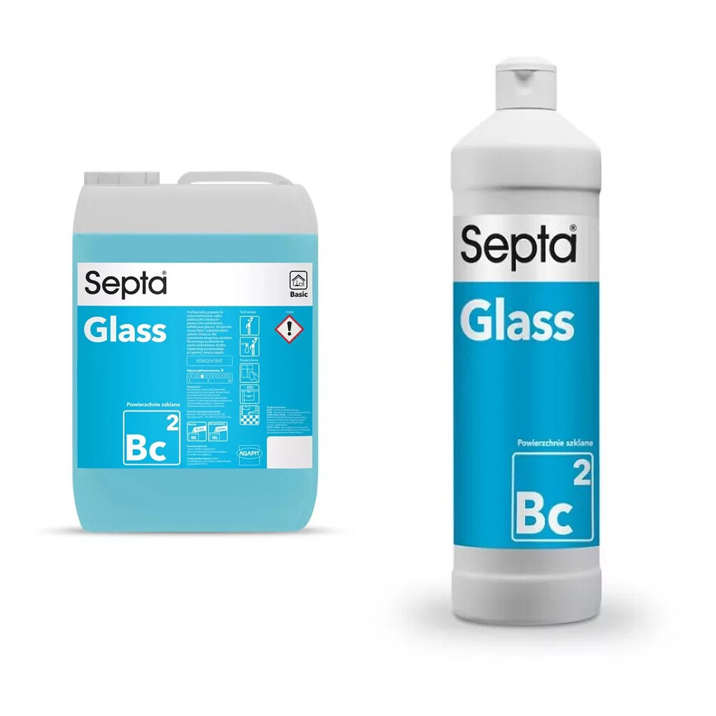 Septa Glass BC2 Erős koncentrátum üvegtisztításhoz 10 l és 1000 ml