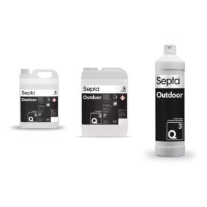 Septa Outdoor Q3 Folyadék épületek külső felületeinek mosására 5 l és 10 l és 1000 ml
