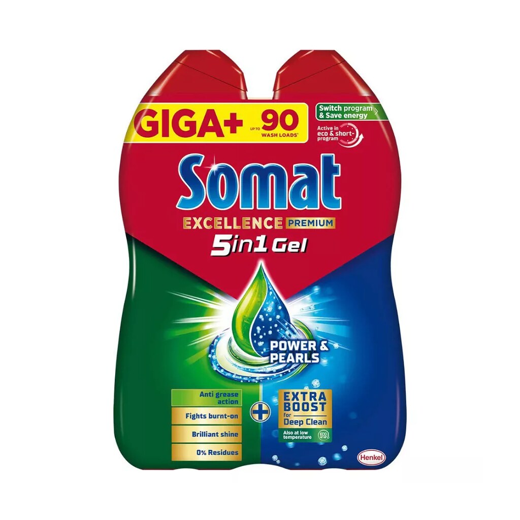 Somat All in 1 Mosogatógép gél Lemon 2x720ml C60899