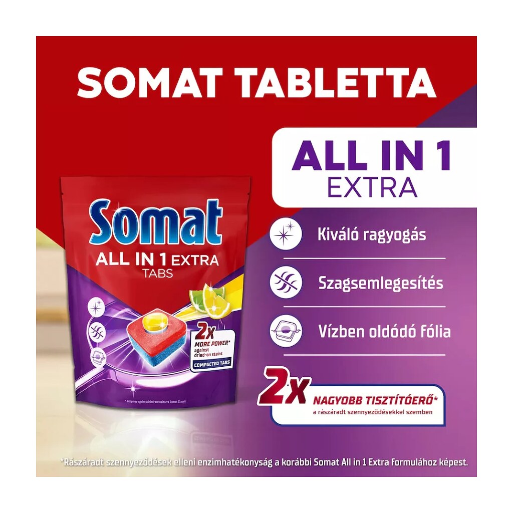Somat All in 1 mosogatógép tabletta Lime 75db C65506