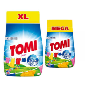 Tomi Color mosópor színes ruhákhoz – 50 mosás 2,75 kg és 4 kg
