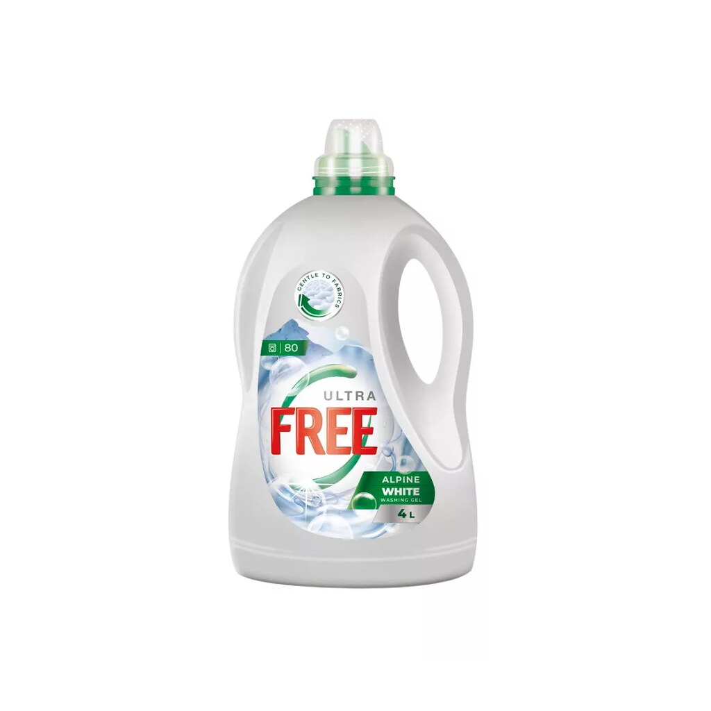 Ultra Free Alpine White mosógél – 80 mosás 4L