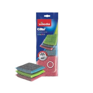 Vileda Glitzi Power Inox Colors súroló 3db 174726