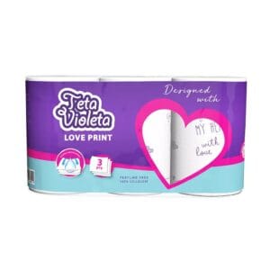Violeta Love háztartási papírtörlő – 3 rétegű, 3 tekercs 738